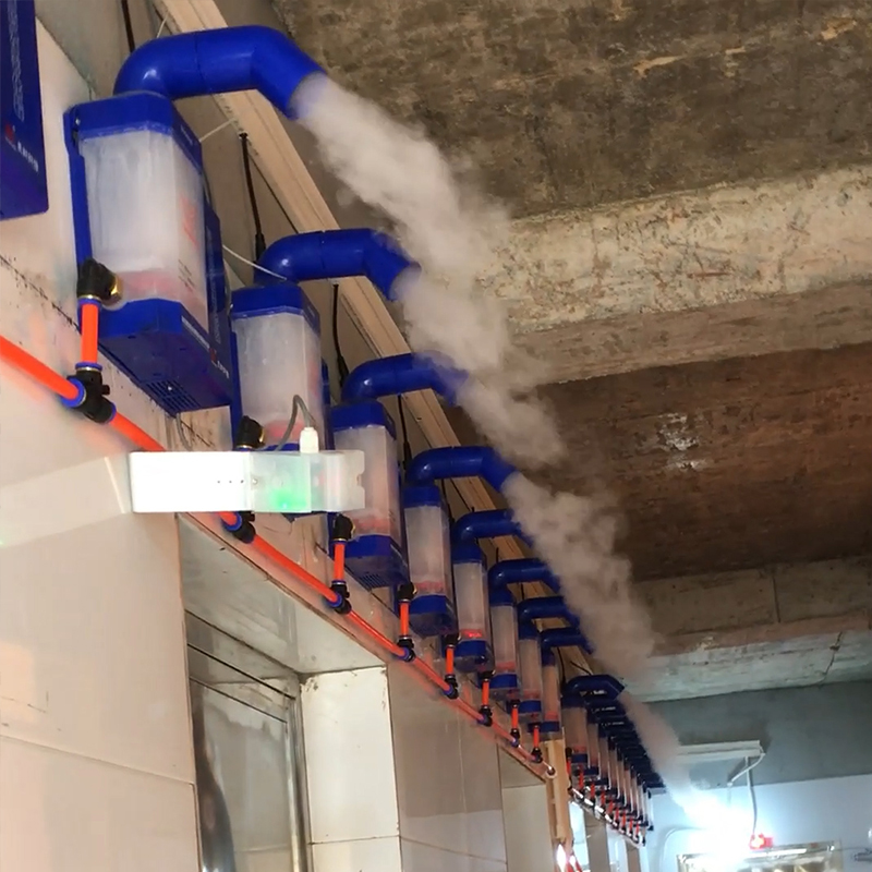 智能人員超聲波霧化消毒系統